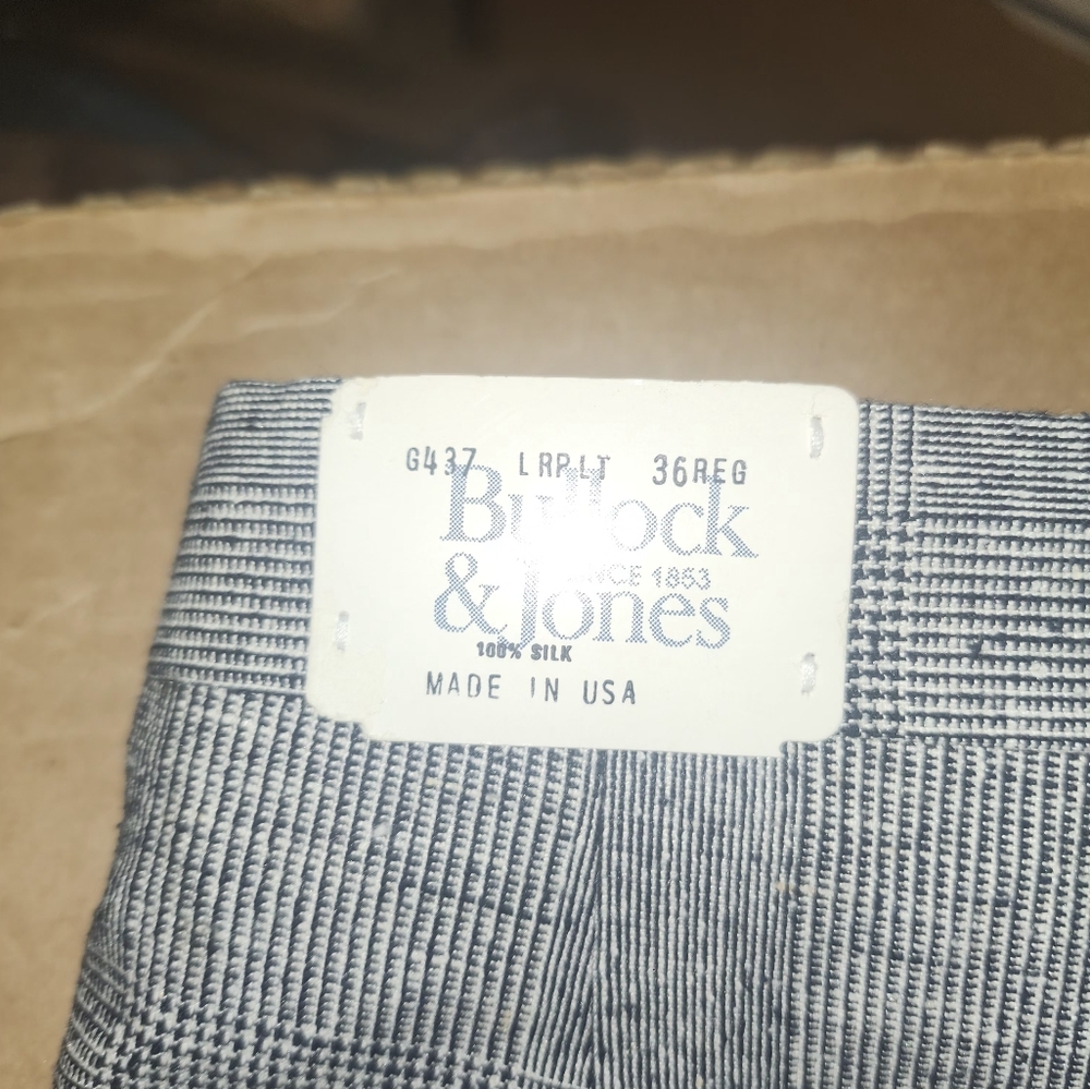 VTG NWT bullock &jones ( saks fifth ave) silk pleated houndstooth plaid